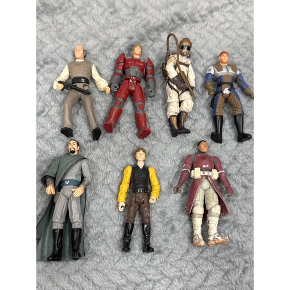 Star Wars Action Figure Lot Luke Skywalker Baron Fel Bail Organa Dash Rendar 7pc